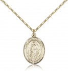 St. Juliana Medal, Gold Filled, Medium