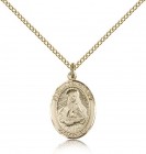 St. Frances Cabrini Medal, Gold Filled, Medium