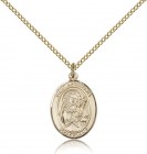 St. Apollonia Medal, Gold Filled, Medium