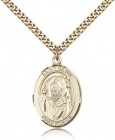 St. David of Wales Medal, Gold Filled, Large