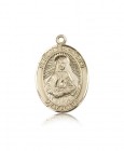 St. Frances Cabrini Medal, 14 Karat Gold, Large