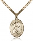 St. Dorothy Medal, Gold Filled, Large