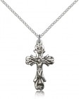 Crucifix Pendant, Sterling Silver