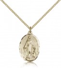 Immaculate Conception Medal, Gold Filled