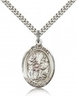 St. Zita Medal, Sterling Silver, Large