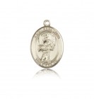 St. Sebastian Baseball Medal, 14 Karat Gold, Medium