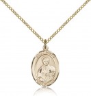St. Pius X Medal, Gold Filled, Medium