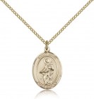 St. Jane of Valois Medal, Gold Filled, Medium