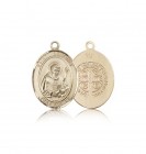St. Benedict Medal, 14 Karat Gold, Medium
