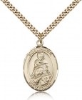 St. Daniel Medal, Gold Filled, Large