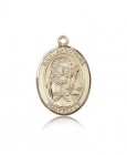 St. Apollonia Medal, 14 Karat Gold, Large