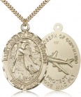 St. Joseph of Cupertino Medal, Gold Filled