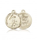 Army Guardain Angel Medal, 14 Karat Gold