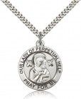 Our Lady of Perpetual Help Medal, Sterling Silver