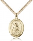 St. Rita of Cascia Medal, Gold Filled, Large