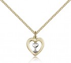 Heart Chalice Medal, Two-Tone