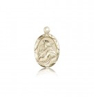 St. Anthony of Padua Medal, 14 Karat Gold