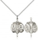 Novena Medal, Sterling Silver