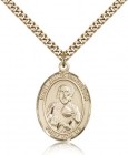 St. James the Lesser Medal, Gold Filled, Large