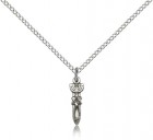 Menorah Star Fish Medal, Sterling Silver