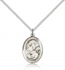 St. Fina Medal, Sterling Silver, Medium