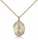 St. Anastasia Medal, Gold Filled, Medium