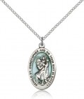 St. Christopher Medal, Sterling Silver