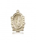 Our Lady of Guadalupe Medal, 14 Karat Gold