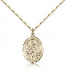 St. Januarius Medal, Gold Filled, Medium