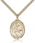 St. Gabriel Possenti Medal, Gold Filled, Large