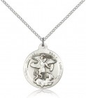 St. Michael the Archangel Medal, Sterling Silver