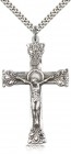 Crucifix Pendant, Sterling Silver