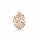 St. Pius X Medal, 14 Karat Gold, Medium