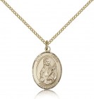 St. Lucia of Syracuse Medal, Gold Filled, Medium