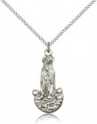 Our Lady of Fatima Medal, Sterling Silver