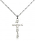 Maltese Crucifix Pendant, Sterling Silver