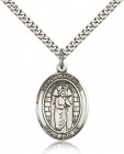 St. Matthias the Apostle Medal, Sterling Silver, Large