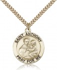 St. Anthony Medal, Gold Filled