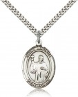 St. Maurus Medal, Sterling Silver, Large