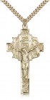 Crucifix Pendant, Gold Filled