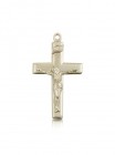 Crucifix Pendant, 14 Karat Gold