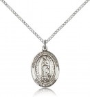 Our Lady of Guadalupe Medal, Sterling Silver, Medium