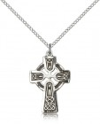 Celtic Cross Pendant, Sterling Silver