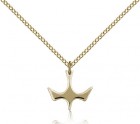 Holy Spirit Medal, Gold Filled