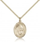 St. Sharbel Medal, Gold Filled, Medium