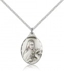 St. Theresa Medal, Sterling Silver