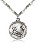 St. Pope John Xxii Medal, Sterling Silver