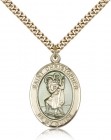 St. Christopher Medal, Gold Filled, Large