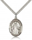 Our Lady of Peace Medal, Sterling Silver, Large