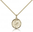 Scapular Medal, Gold Filled